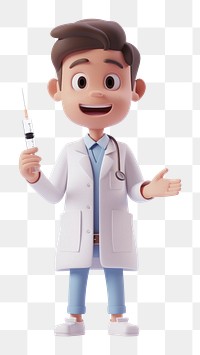 PNG 3D Illustration of doctor clothing apparel person