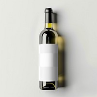 PNG Wine bottle label mockup, transparent design