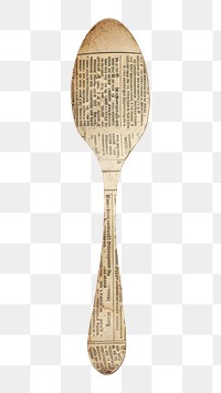 PNG Ephemera paper spoon white background silverware tableware.