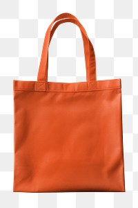 PNG orange tote bag, transparent background