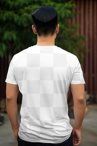PNG Men's t-shirt mockup, transparent design