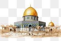 PNG Dome of the rock architecture building landmark