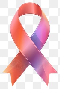 PNG Gradient Ribbon cancer symbol pink white background.