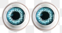 PNG One set of clipart googly eyes white background accessories tomography.