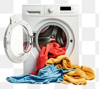 PNG Washing machine with clothes appliance laundry dryer.