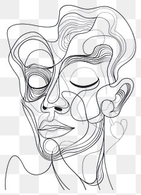 PNG Mental health doodle drawing sketch line.