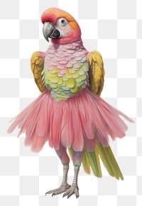 PNG Parrot character Ballet parrot animal bird.
