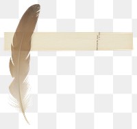 PNG Feather paper white background lightweight.