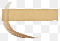 PNG Feather paper white background document.