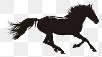 PNG A horse silhouette clip art animal mammal white.