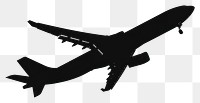 PNG Airplane silhouette clip art aircraft airliner vehicle.