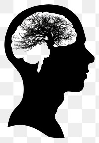 PNG Brain silhouette clip art nature adult white.