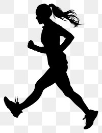 PNG Fitness silhouette clip art white white background determination.