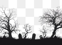 PNG Grave yard silhouette clip art outdoors cemetery backlighting