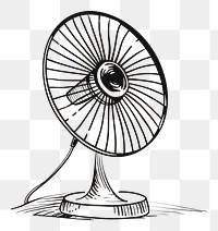 PNG Electric fan sketch drawing wheel.