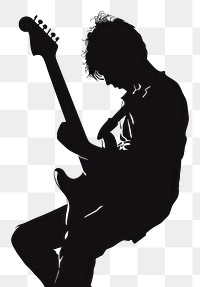 PNG Music silhouette clip art musician guitar white