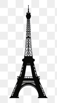 PNG Paris silhouette clip art architecture building landmark.