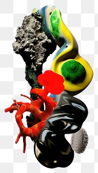 PNG  A sculpture biology abstract from made of different types of texture invertebrate lobster seafood.