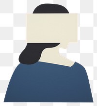PNG Silhouette painting person human.