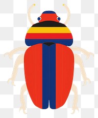 PNG Symetric geography graphic of a scarab beetle bug invertebrate firefly animal.