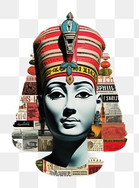 PNG Pop Egypt traditional art collage represent of Egypt culture female person adult.