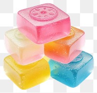 PNG  3d jelly glitter confectionery sweets soap.