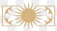 PNG  Sun divider ornament symbol logo pattern.