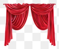 PNG Vector illustration of Red curtains furniture indoors theater