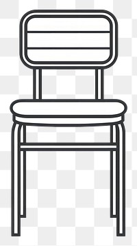 PNG Vector illustration of student chair line icon illustrated furniture drawing.