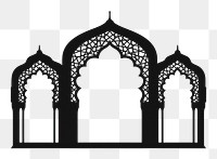 PNG A Arch Islamic door and window shape arch architecture building.