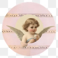 PNG Cupid angel art representation.