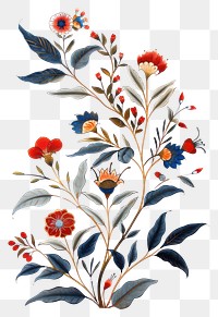 PNG Ottoman painting of plant pattern art 