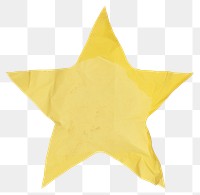 PNG Yellow star ripped paper symbol white background diaper
