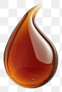 PNG Drop shaped Maple syrup isolate seasoning droplet honey