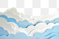PNG  Cloud airpalne paper art backgrounds tranquility creativity