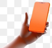 PNG Hand holding a phone white background electronics technology.