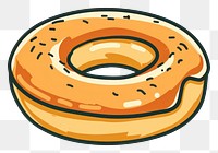 PNG Logo of bagel bread food confectionery.
