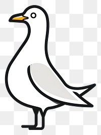 PNG Logo of seagull drawing animal sketch.