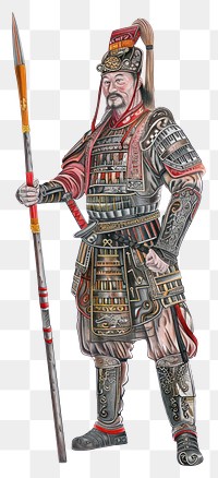 PNG Realistic pencil drawing ancient chinese armor pencil sketch texture weapon adult 