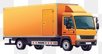 PNG Vector illustration Online delivery service truck vehicle van.