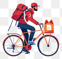 PNG Vector illustration Online delivery service bicycle vehicle cycling.