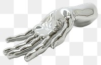 PNG Hand silver white background electronics.