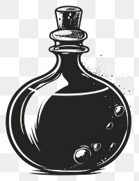 PNG Vinegar drawing bottle black.