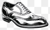 PNG Brogue oxford shoe footwear drawing black.