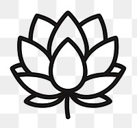 PNG Black lotus line logo proteales.