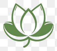 PNG Green lotus plant leaf logo.