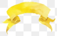 PNG Ribbon yellow individual border paper white background animal.