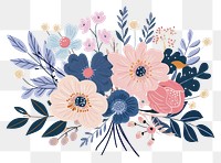PNG Bouquet art pattern flower.