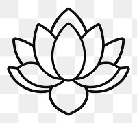 PNG Pureple lotus flower line creativity.