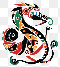 PNG Vector dragon impressionism art white background creativity.